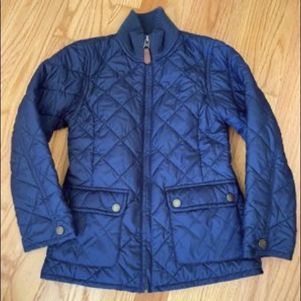 RALPH LAUREN ~ 6X / kids Quilted Jacket Navy Blue Coat